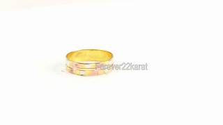 Beautiful Simple Solid Gold Modern Design  Medium Weight For Ladies Forever22karat #r2649