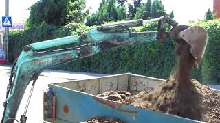 Mini Excavator at Work