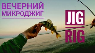 Вечерний микроджиг. Джиг риг на большой реке.