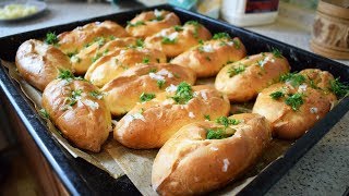 Домашние пирожки с горохом в духовке