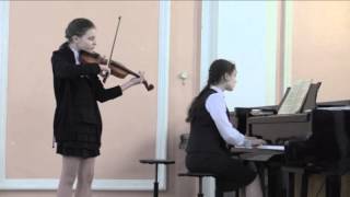 Э Глиэр Менует ДШИ 2014 дуэт Слуцкие Алевтина и Анна
