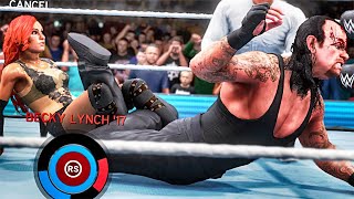 WWE 2k20: Becky Lynch vs Undertaker Intergender Gyaku Wrestling