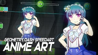 Speedart : Anime Art in Geometry Dash [2.1]