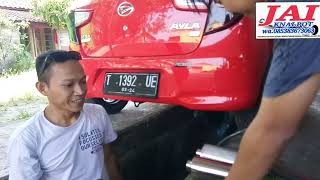 Ayla pasang JS racing kurang galak,pasang Downpipe biar lebih galak