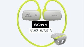Водостойкий MP3-плеер с функцией Bluetooth-гарнитуры: Sony NWZ-WS613