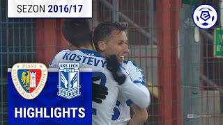 Piast Gliwice - Lech Poznań 0:3 [skrót] sezon 2016/17 kolejka 22