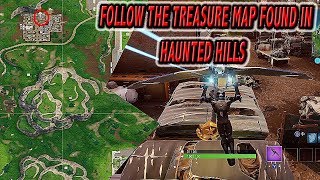 Follow the treasure map found in Haunted Hills (Location) - Fortnite Week 9 Challenges