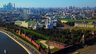 Москва полёт над Кремлём и парком "Зарядье" Mavic pro /4K video/
