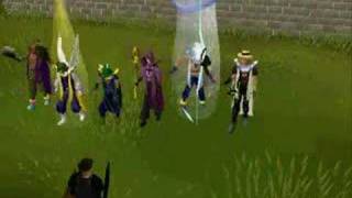 Runescape Skill Cape party in Falador