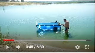 Лодка из сотового поликарбоната + эл  мотор 1, Boat made of cellular polycarbonate !