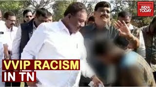 Tamil Nadu Forest Minister Dindigul Sreenivasan Asks Tribal Boy To Remove His Sandals