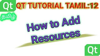 QT Tutorial தமிழ்  8: How to Display image using Label in QT