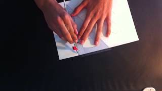Couper une feuille de papier proprement et droite - Astuce pour couper une feuille