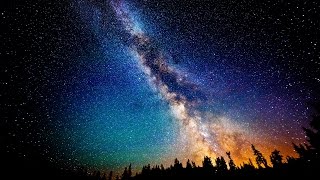 Удивительный космос. Ночное небо ускоренная съемка.
