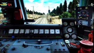 Запуск Электровоза ЧС4Т-519 с кабиной версии 7 TRAINZ 12