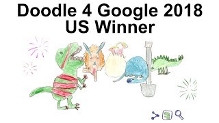 Doodle 4 Google 2018 - US Winner - "Dino Doodle" by Sarah Gomez-Lane! ??