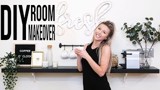BUDGET KITCHEN MAKEOVER | Home Decor Haul + DIY Coffee Bar