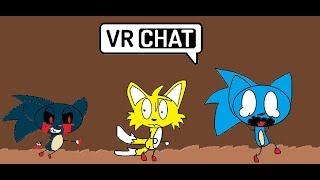 sonic.exe is trying to kill us in  the old hub in vrchat