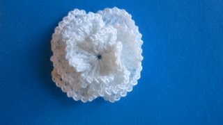 "Объёмный цветок крючком" (Bulk flower crochet)