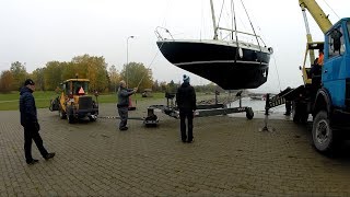 Подъем яхты из воды: подготовка к зиме