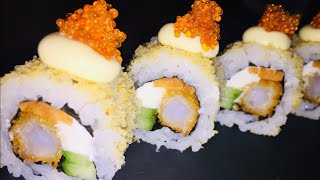 Sushi Recipe - Tempura Shrimp Uramaki Roll