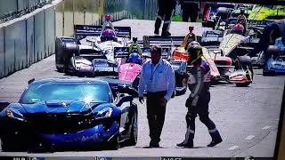 Indycar Pace car Corvette ZR1 crashes IndyCar 2018 Detroit Michigan!!