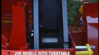 ΘΡΥΜΜΑΤΙΣΤΗΣ ΚΛΑΔΙΩΝ ΚΑΤΑΣΤΡΟΦΕΑΣ TP 200 MOBILE TURNTABLE