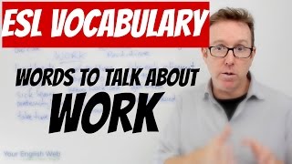 English lesson B2 - Vocabulary related to Work - palabras en inglés