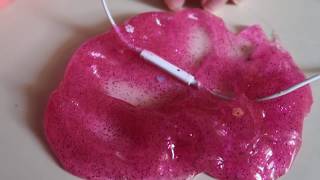ASMR Mergulhando microfone nas slimes