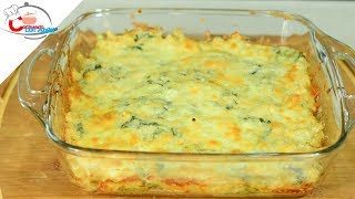 Macarrones gratinados con Espinacas Receta navideña