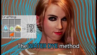 Dying a blonde wig red with WATER! :D