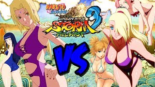 Naruto Storm 3 Full Burst ● Swimsuit Tsunade VS Swimsuit Ino