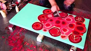 И щепотка соли. №7 из серии Musculus. заливка акрилом. Fluid art. Acrylic pouring.