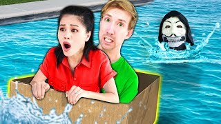 LAST TO SINK WINS $10,000 CHALLENGE (DIY BOAT vs Hacker PZ9 Reveals Safe House to Project Zorgo)