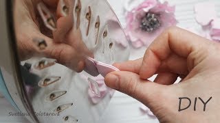 Как очень просто сделать цветок из фоамирана ???