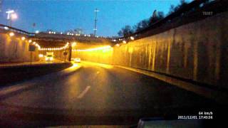 teXet DVR-1GP вечерняя съемка