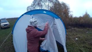 СОБИРАЕМ ПАЛАТКУ ARPENAZ 4.1 QUECHUA