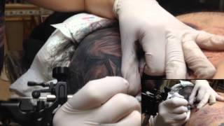Getting tattooed by Master Dmitriy Samohin