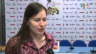 Чемпионат Мира по шахматам среди женщин 2015: Тур 4, Партия 2. Интервью с Н. Погониной