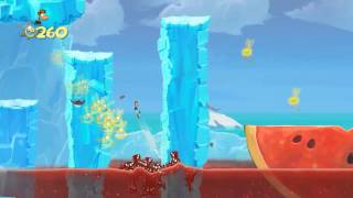 16 - Прохождение Rayman Origins - Погоня во льдах - Лакомая земля