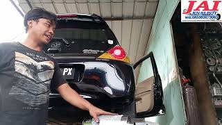 knalpot racing super kalem mobil BRIO