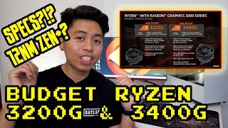 AMD Ryzen 3200G and 3400G Budget gaming APU