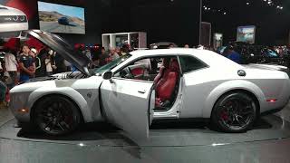 2019 METALLIC SILVER DODGE CHALLENGER SRT HELLCAT REDEYE 797 HP ENGINE @ 2019 NY AUTO SHOW