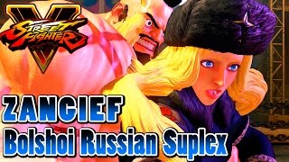 STREET FIGHTER 5 - ZANGIEF Critical Art on All Characters + KOLIN (1080P HD 60fps)