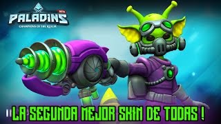 (ES) Paladins: Gameplay De La Nueva Skin De Pip Invasor / Alien !