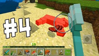МАЙНКРАФТ ВЫЖИВАНИЕ НА ТЕЛЕФОНЕ НА ОСТРОВЕ ЧЕТВЕРТАЯ 4 СЕРИЯ - ПЕ Minecraft Pocket Edition ( PE )