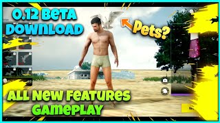 Pubg Mobile 0.12 Global Beta Download | New Features Gameplay | New Pets in Pubg Mobile!