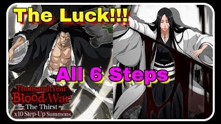 No Way!! Holy Luck Yessssssss!!! All 6 Steps The Thirst TYBW Summons Gacha Bleach Brave Souls