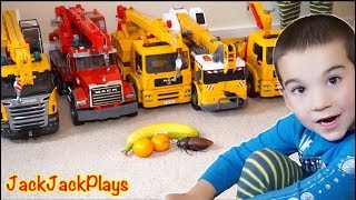 Crane Toy Trucks Fishing - Kids Playing with Toys Collection