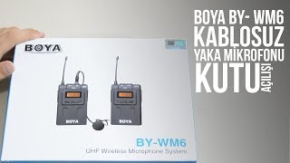 BOYA BY- WM6 Kablosuz Yaka Mikrofonu Kutu Açılışı